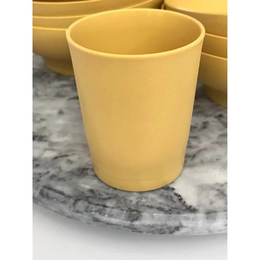 Vintage Tupperware Salad Cereal Bowls Harvest Gold